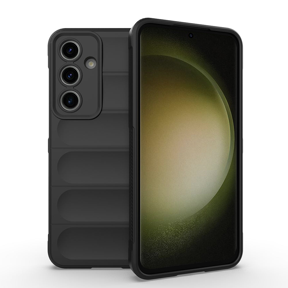 Galaxy S25 FE Kılıf Esnek TPU Oyuklu Arka Yüzey Tasarımlı Zore Etnik Silikon Kapak