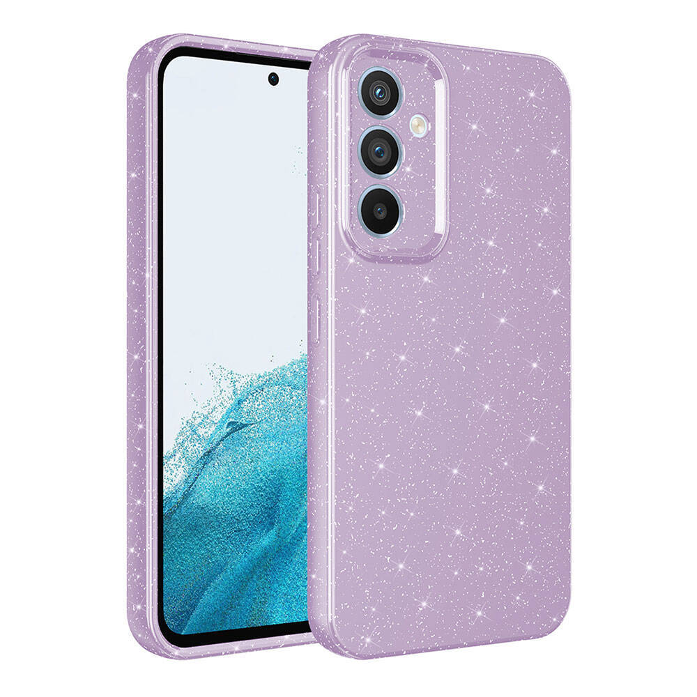 Galaxy S25 FE Kılıf Kamera Korumalı Simli Lüks Zore Koton Kapak