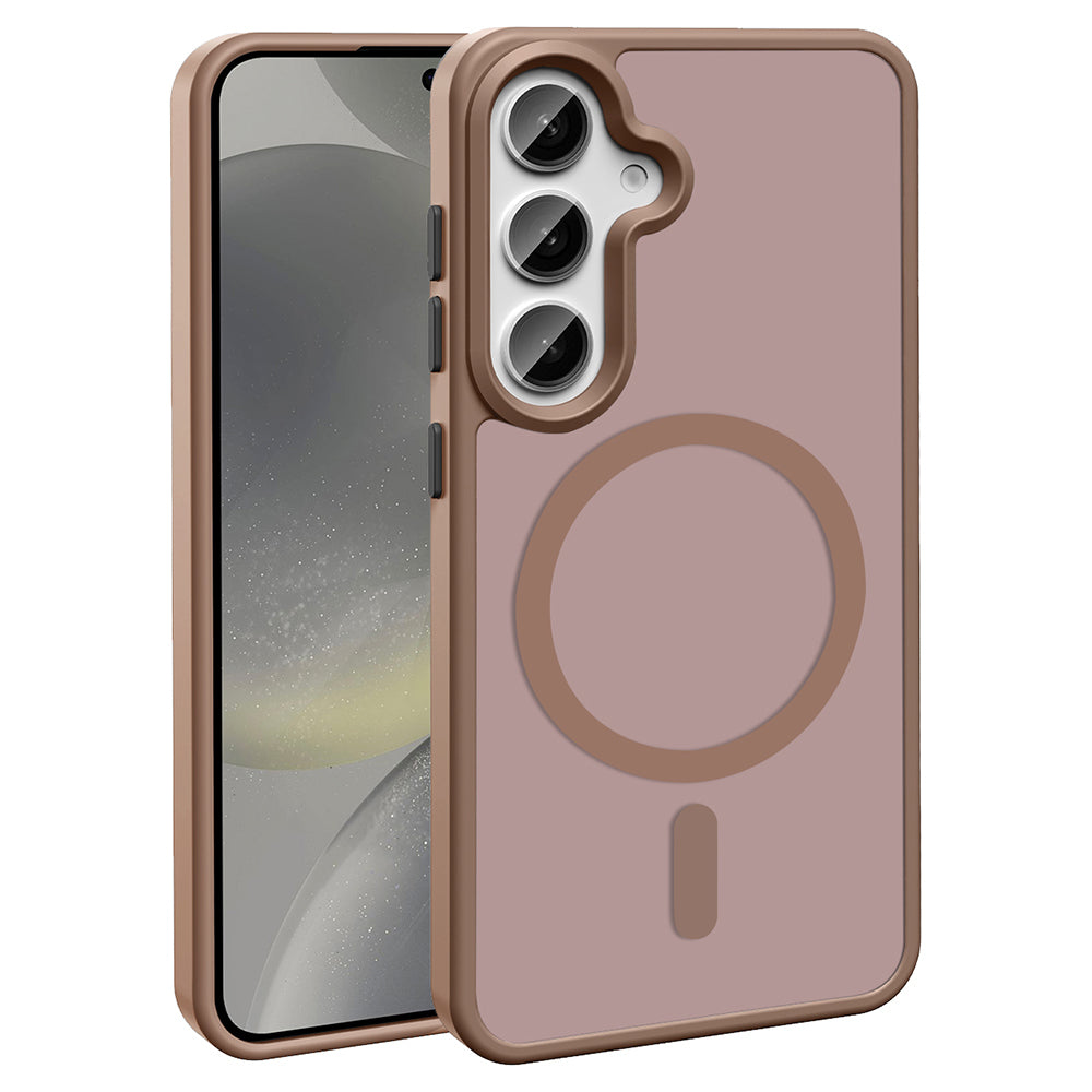 Galaxy S25 Kılıf M-safe Şarj Özellikli Mat Arka Yüzey Zore Sio Kapak