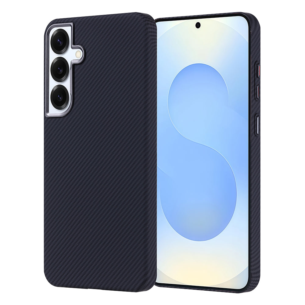 Galaxy S25 Plus Kılıf M-safe Şarj Özellikli Karbon Fiber Görünümlü Zore Nekst Kapak