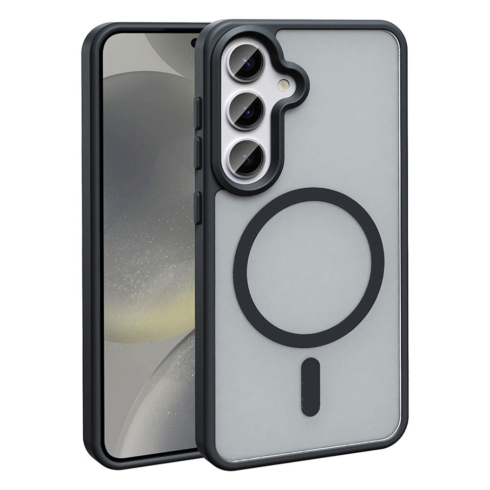 Galaxy S25 Plus Kılıf M-safe Şarj Özellikli Mat Arka Yüzey Zore Sio Kapak