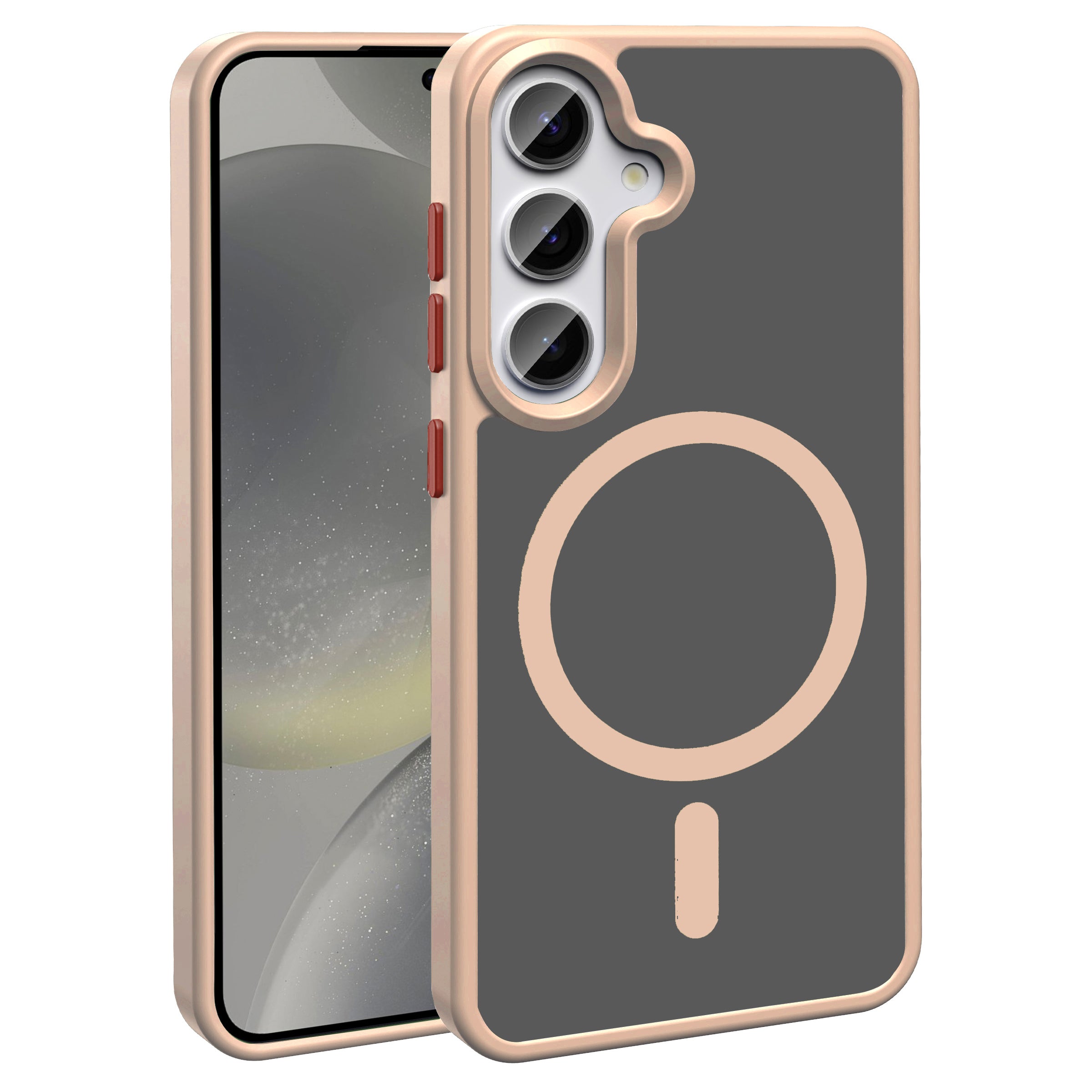 Galaxy S25 Plus Kılıf M-safe Şarj Özellikli Mat Arka Yüzey Zore Sio Kapak