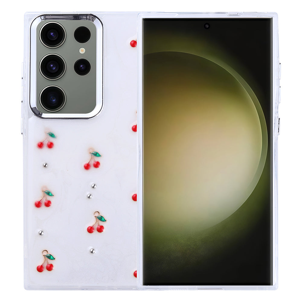 Galaxy S25 Ultra Kılıf Airbag Tasarımlı Simli Şeffaf Zore Kutup Kapak