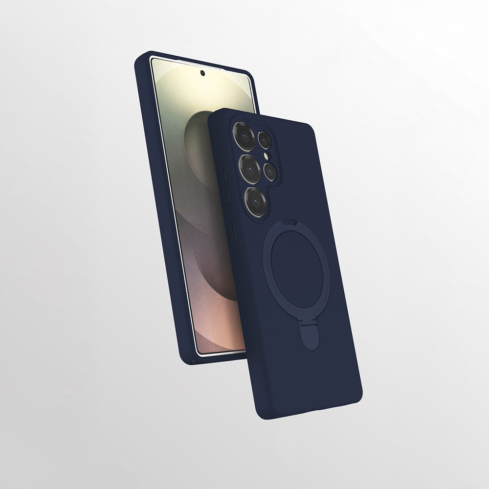 Galaxy S25 Ultra Kılıf M-safe Şarj Özellikli Standlı Zore Samara Kapak