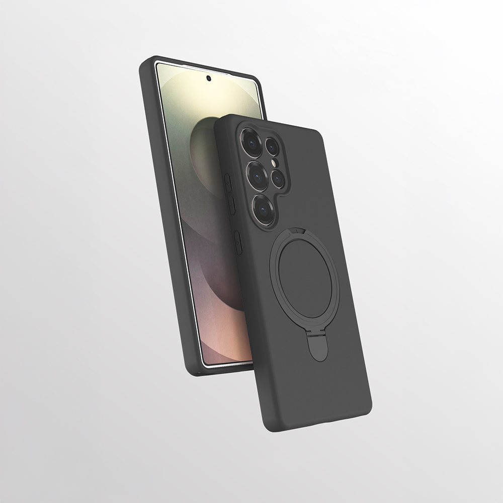 Galaxy S25 Ultra Kılıf M-safe Şarj Özellikli Standlı Zore Samara Kapak