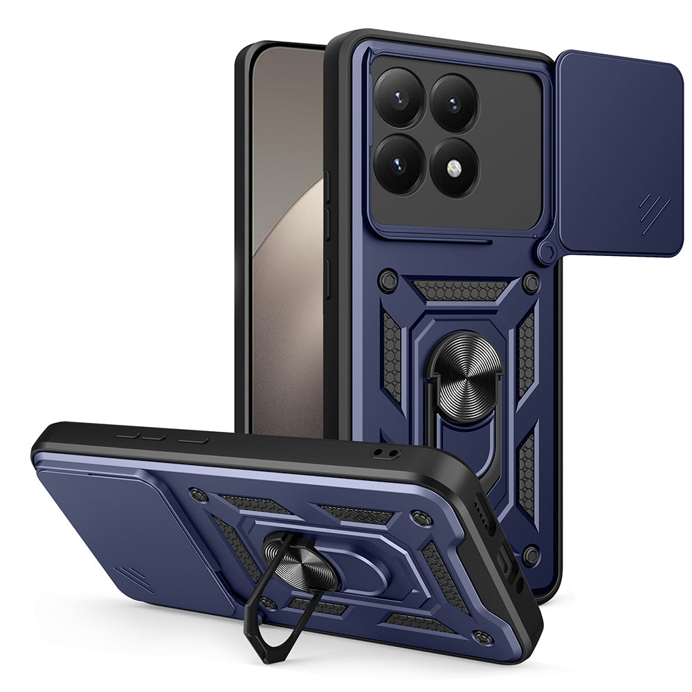 Xiaomi 15T Kılıf Magnetik Standlı Kamera Korumalı Zore Sürgülü Vega Kapak