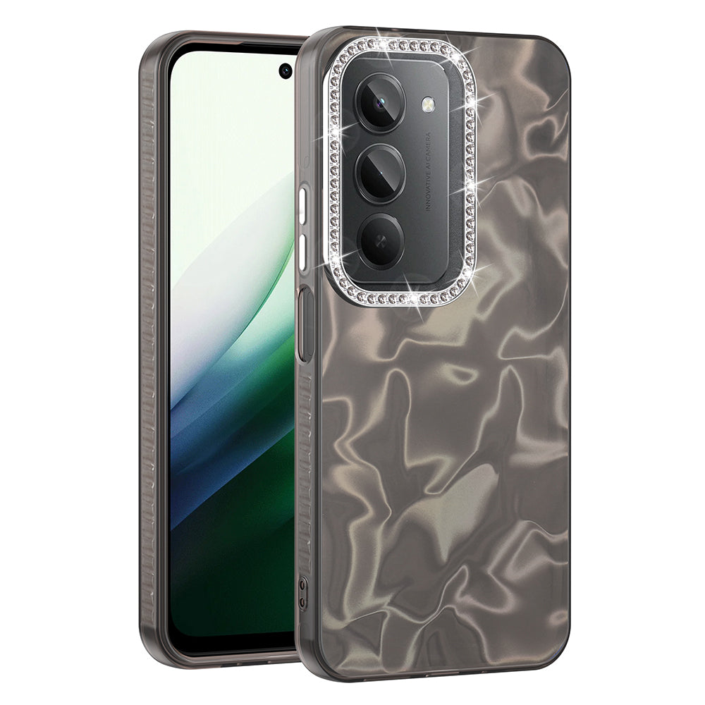 Xiaomi Redmi 15 Kılıf Airbagli Parlak Taş Detay Tasarımlı Zore Esila Kapak